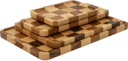 Плитка Правоъгълна Дървена Чиния 20x14см pl00082.001