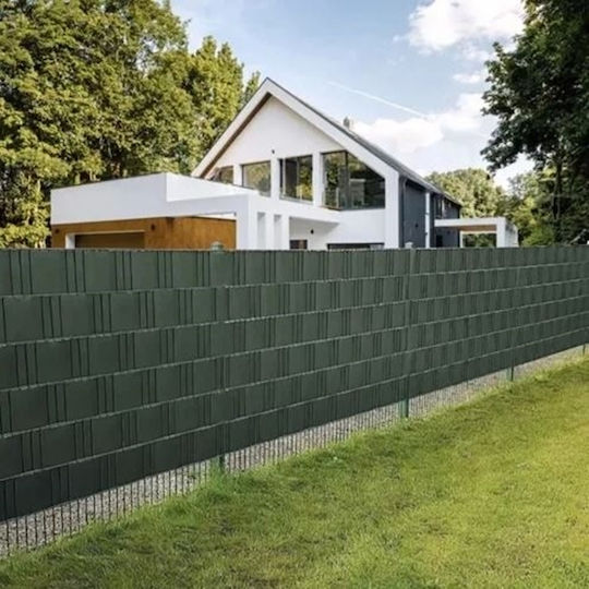 Material De Construcție Pentru Garduri De Grădină Din PVC 19x3x19 Cm Verde