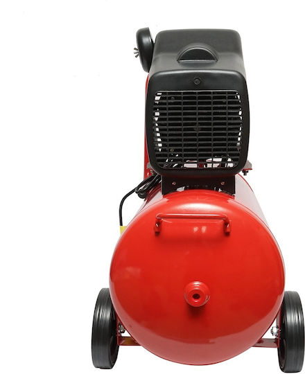 Breckner Einphasiger Luftkompressor mit Leistung 2,5hp und Luftkammer 50lt