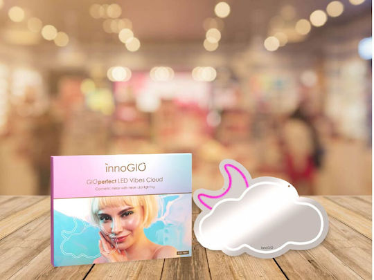 innoGio Καθρέπτης Μακιγιάζ με Φως Ροζ