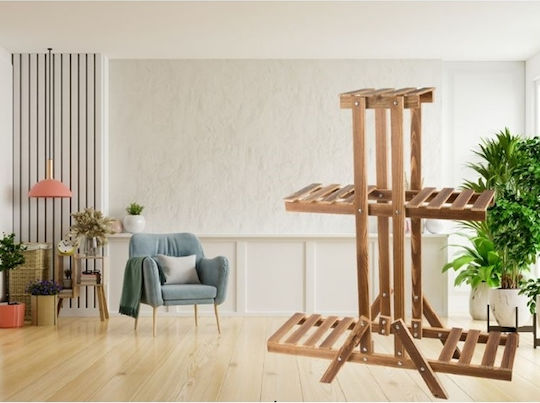 Wooden Brown Plant Stand