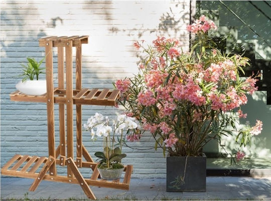 Wooden Brown Plant Stand