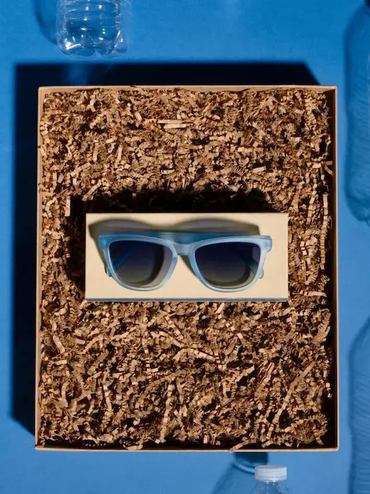 Goodr These Unisex Sunglasses with Light Blue Frame and Blue Lens G00553-OG-02