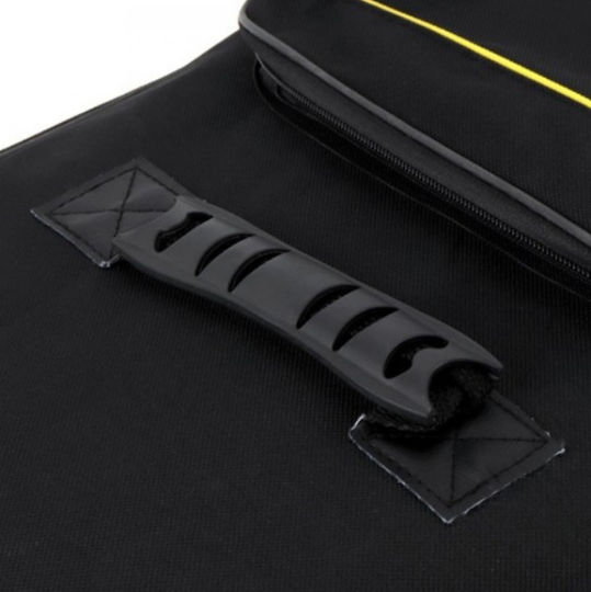Valiză Pentru Chitară Acustică Clasică Rezistentă Cu Mâner Lateral Și Frontal Buzunar Pentru Partituri Impermeabilă Din Material Oxford Lavabilă La 30°C Dimensiuni 107 X 41,5 X 10 Cm Neagră