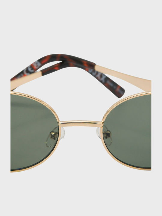 Jack & Jones Jjxx Stella Woman Sunglasses With Gold Metallic Frame And Green Lens 12286690