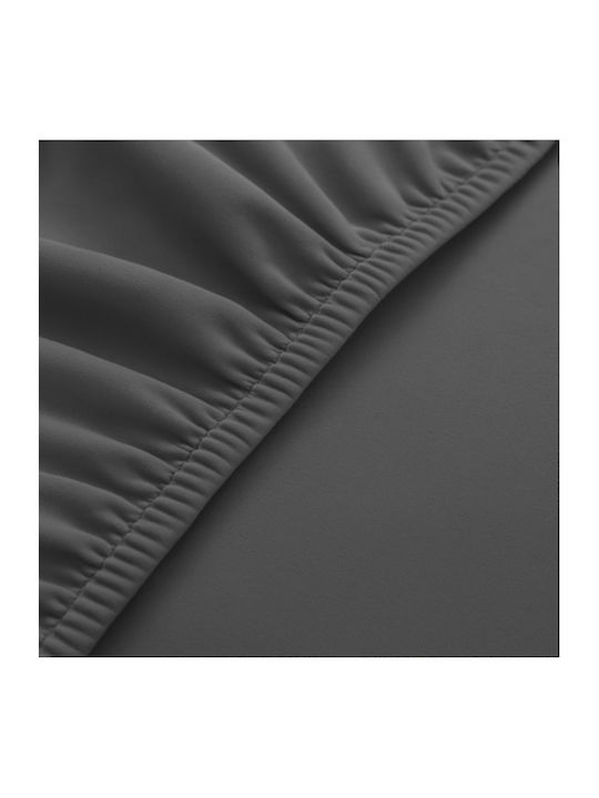 Husă Elastică Scaun Gri Închis 65x40cm 6 Bucăți