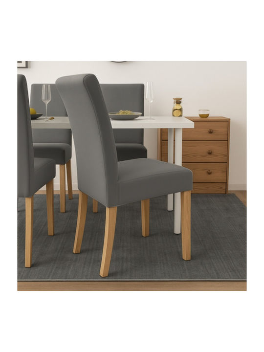 Husă Elastică Scaun Gri Închis 65x40cm 6 Bucăți