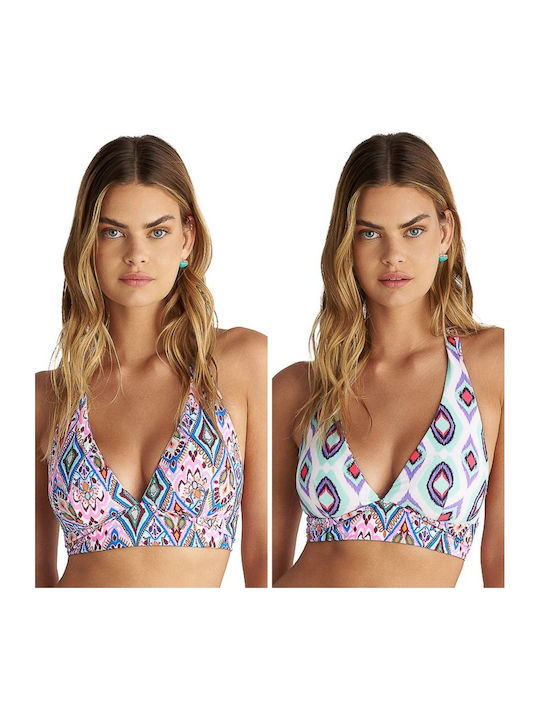 Top Bikini Triunghi Multicolor