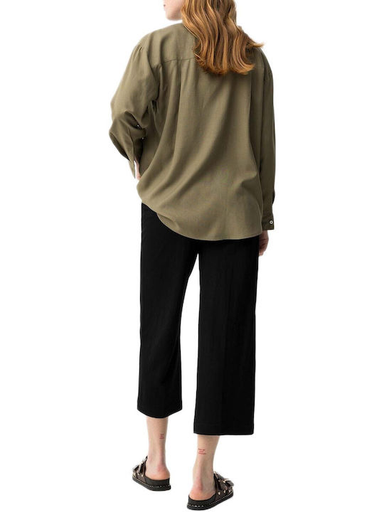 Tiffosi Damen Hochbund Stoff Pantaloons mit Gummiband Schwarz Tiffosi Damen Hochbund Stoff Pantaloons mit Gummiband Schwarz