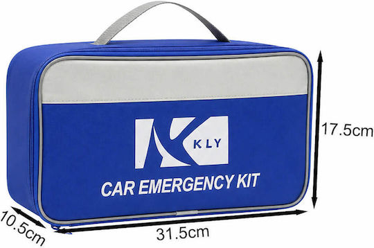 KLY Auto-Notfall-Kits Feuerlöscher Dreieck Riemen Abschleppgurt Erste-Hilfe-Tasche Notfallkoffer