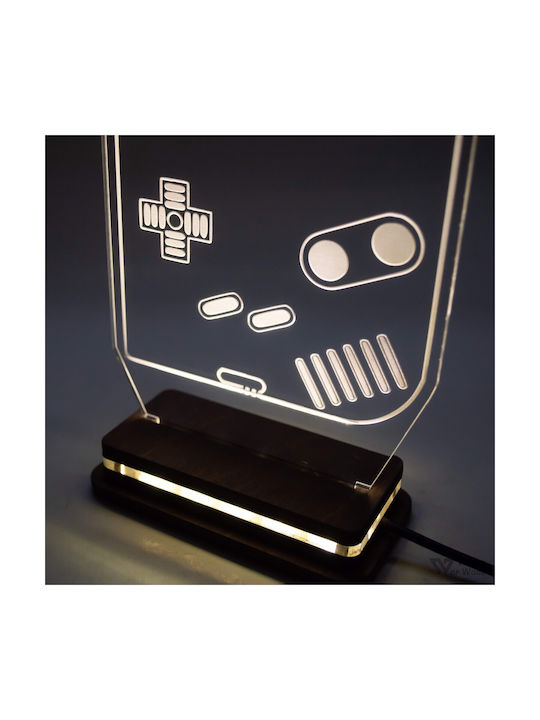 World of Wood Led Kids Decorative Lamp Game Boy Multicolor 22x12cm