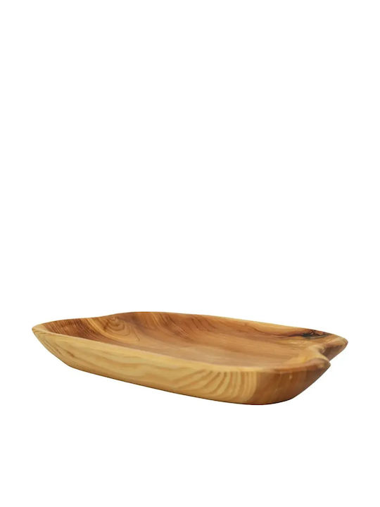 Piață De Servire Din Lemn Bej 35x23cm pl624.020