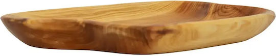 Xylino.gr Πιατέλα Σερβιρίσματος Hölzernes Beiges 35x23cm pl624.020