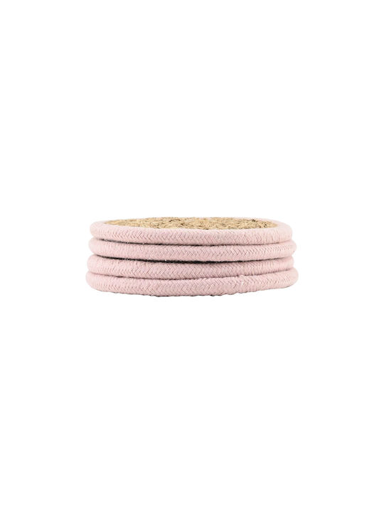 Estia Gaia Σουβέρ Ξύλινο Ροζ 12x12cm 4τμχ Estia Gaia Σουβέρ Ξύλινο Ροζ 12x12cm 4τμχ