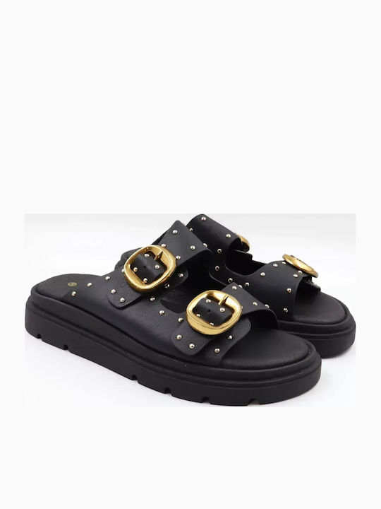 Women's Flat Sandals Flatforms Black