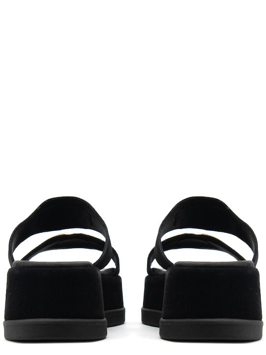 Γυναικεία Σανδάλια Flatforms Μαύρα