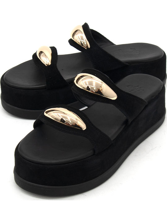 Γυναικεία Σανδάλια Flatforms Μαύρα