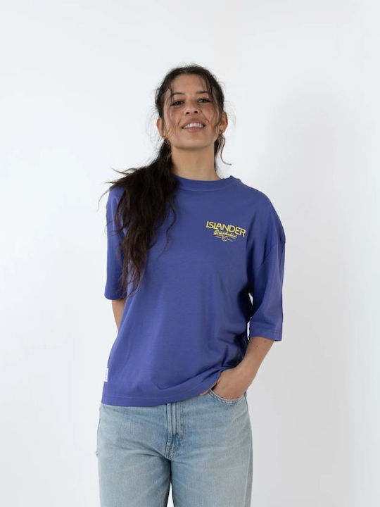 Damen Oversized T-Shirt Lila