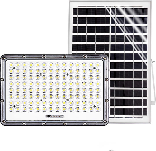 Avizar Solarlight Led Floodlight 17w 20w Solar Panel Automatic Detection Grey