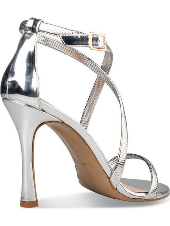 Damen Sandalen Silber