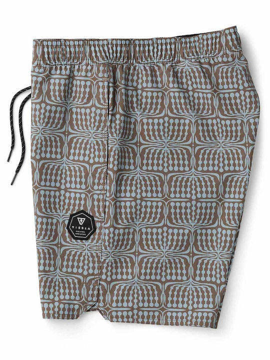 Men's Swimwear Bermuda Brown/Light Blue