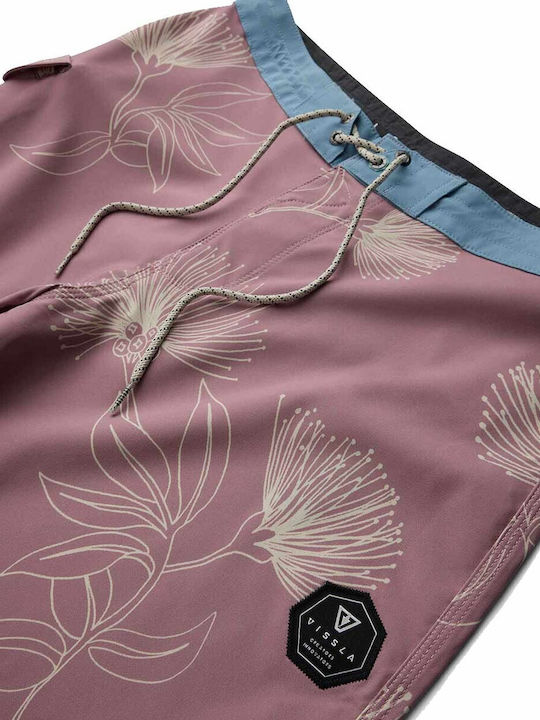 Vissla Men's Swimwear Bermuda Pink/Blue With Patterns