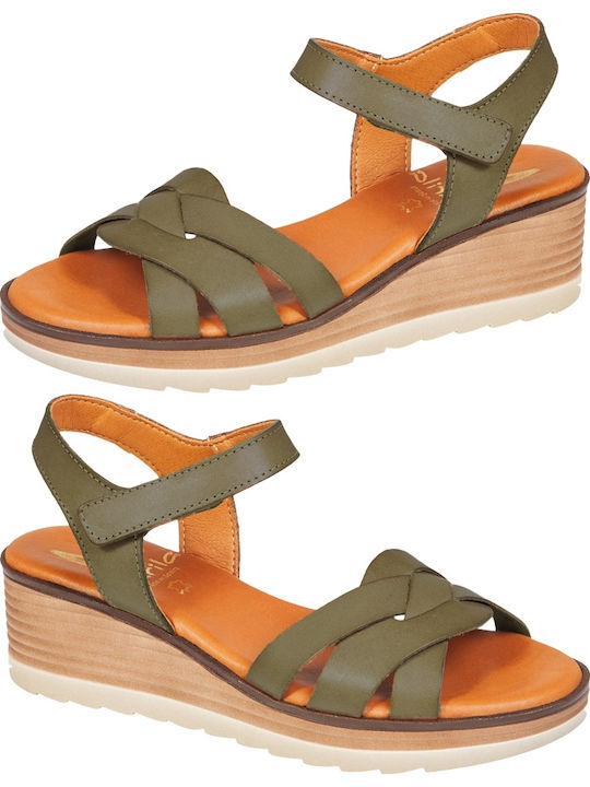 Sommer Damenplattformen Khaki