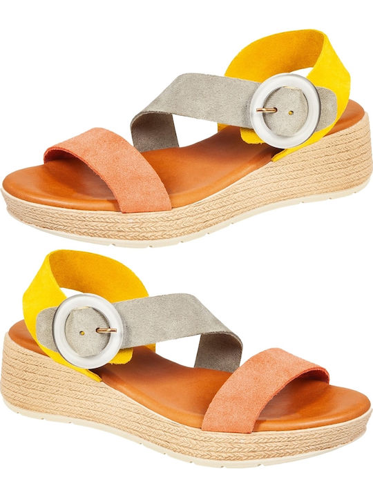 Sommer Damenplattformen Orange