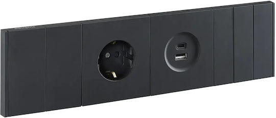 Triple Frame Black Slim Line Elbulgaria 33030 Bk