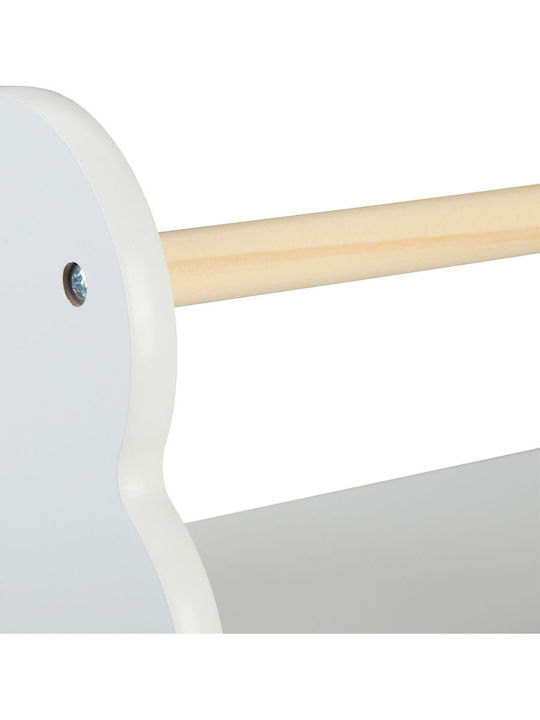 Raft Pentru Copii De Perete Alb 50x18x24cm