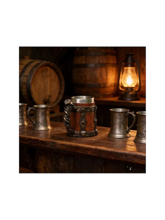 Glass Beer / Cocktail/Drinking / Water / Coffee/Freddo from Inox Steel in Brown Color ac10031
