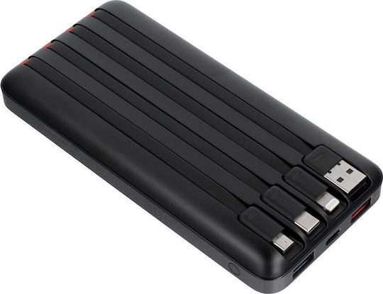 Charmast W2089 Power Bank 20000mAh 22.5W with 2 USB-A Ports Black