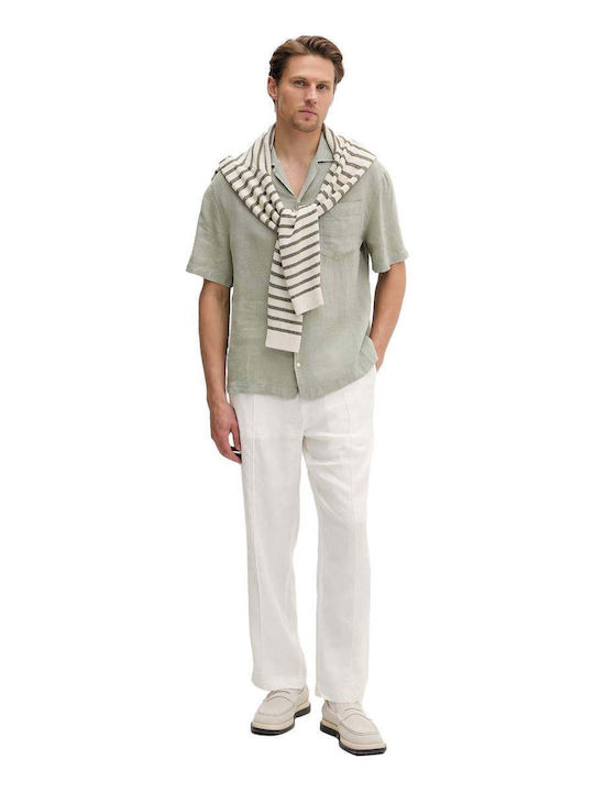 Short Sleeve Linen Shirt Mint