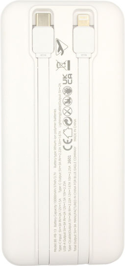 Blue Eagle BE-PB-13 Power Bank 10000mAh 22.5W White
