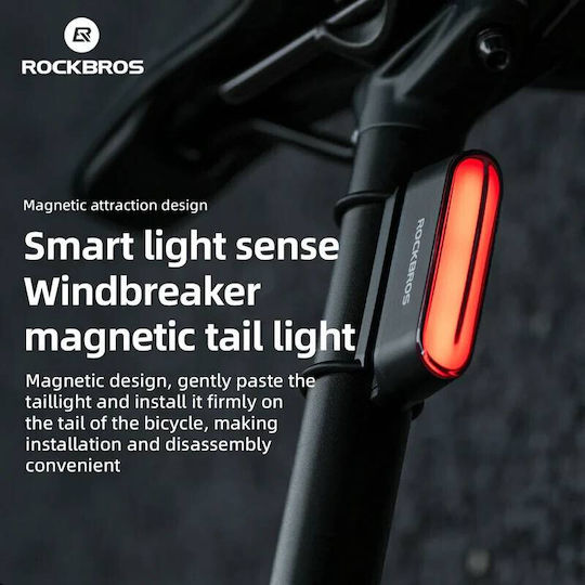 Rockbros RB.LIGHT033 Επαναφορτιζόμενο Οπίσθιο Φως Ποδηλάτου
