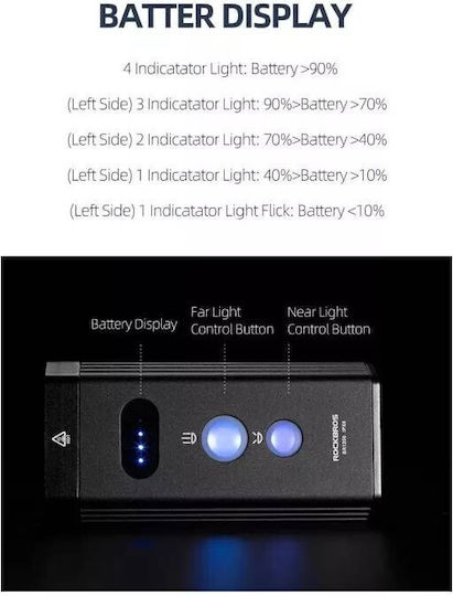Rockbros RB.LIGHT034 Wiederaufladbares Vorderes Fahrradlicht