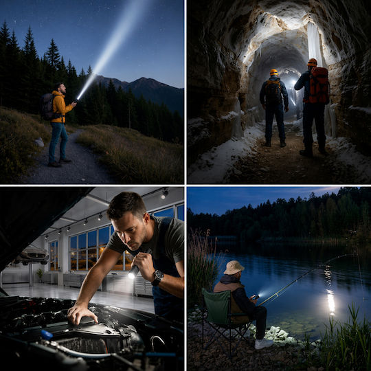 Echipament Reîncărcabil Tip Lanternă de Cap LED cu Luminozitate Maximă 1500lm