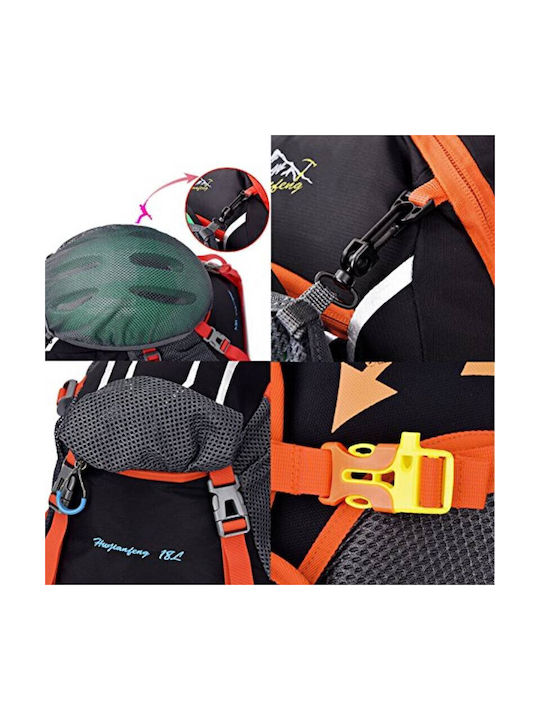 Ορειβατικό Σακίδιο 18lt Αδιάβροχο Πορτοκαλί Daypack