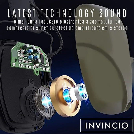 Invincio Elektronische Sicherheitskopfhörer mit Band
