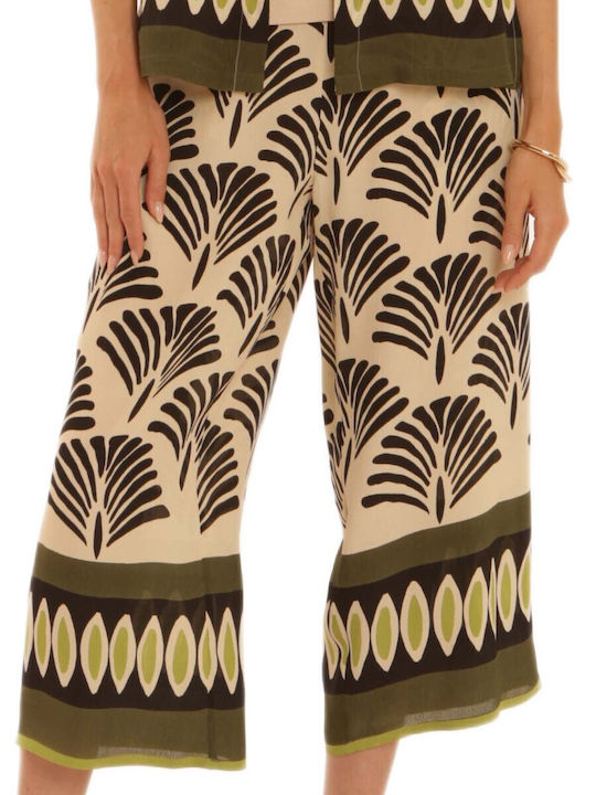 Women's Pantaloons with Rubber Band Green