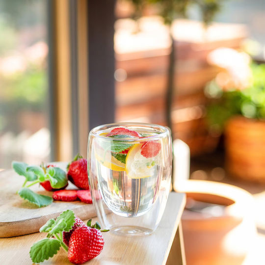 Glass Mug Transparent 350ml 6 Pieces