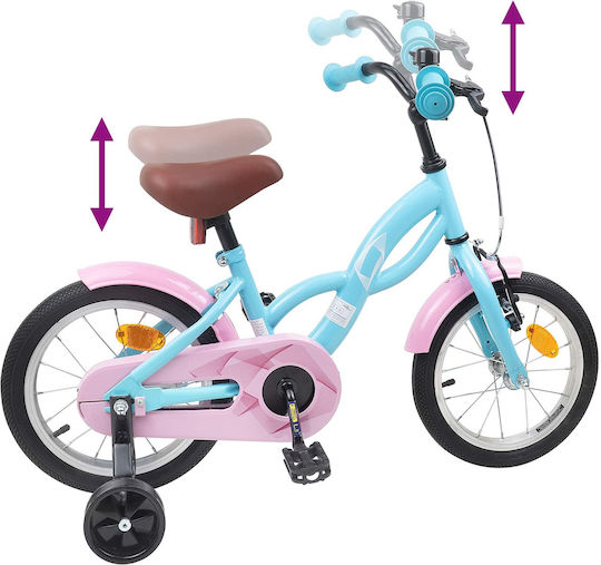 vidaXL 12" Kids' Bicycle City Light Blue