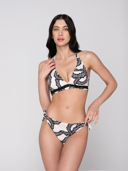 Slip Bikini cu Șnur Imprimat