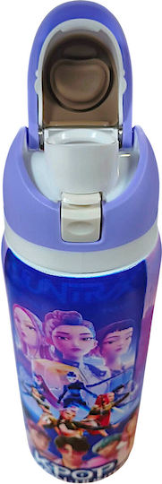 Kpop Demon Hunters Kids Water Bottle Thermos Purple 500ml