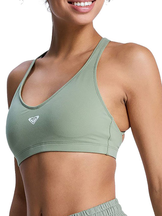 Heart Into It Women's Sports Bra Khaki with Lining and Light Padding