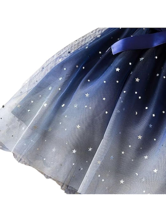 Παιδικό Φόρεμα Κοντομάνικο Τούλινο Dark Blue
