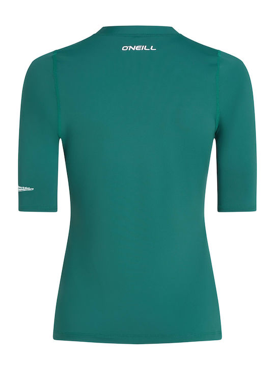 O'Neill O'Neill Skin Frauen Kurzärmeliges Sonnenschutzshirt Grün