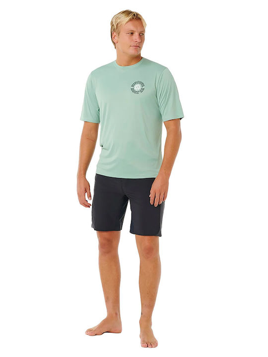 Rip Curl Upf UPF 50+ Ανδρική Κοντομάνικη Αντηλιακή Μπλούζα Τιρκουάζ