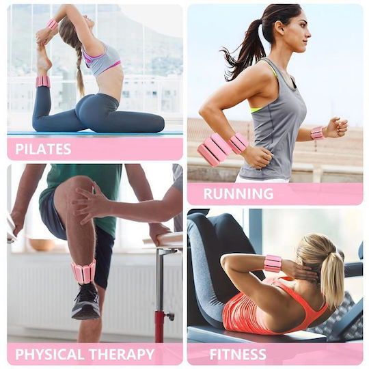 Adjustable Purple Yoga Resistance Fitness Bracelet 450g