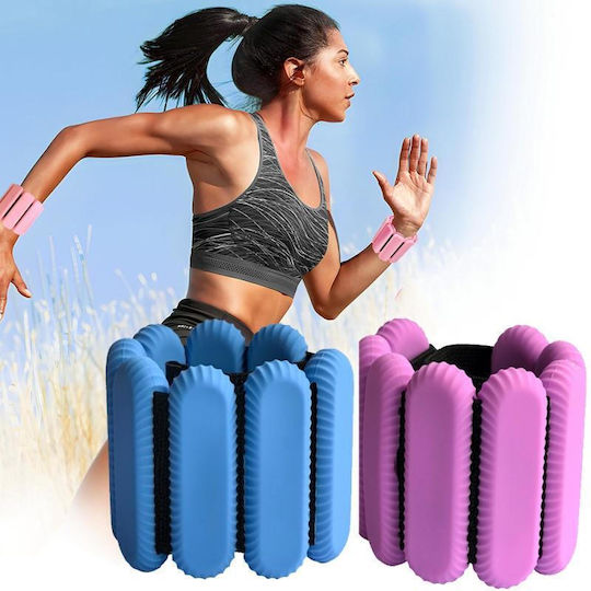 Adjustable Purple Yoga Resistance Fitness Bracelet 450g